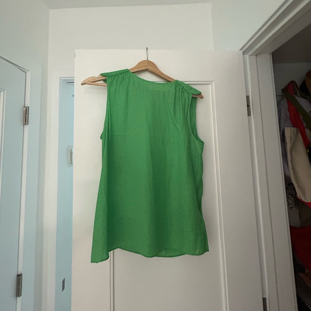 Lime green subtle animal print ted baker shirt size 1